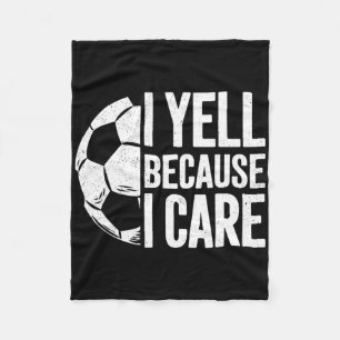 Cobertor De Velo Eu Grito Porque Me Importo Amante do Futebol
