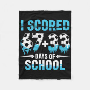 Cobertor De Velo Eu Marquei 100 Dias De Futebol Escolar 100º Dia De