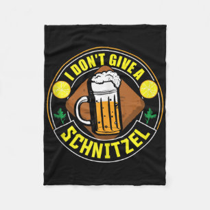 Cobertor De Velo Eu Não Dou Uma Cerveja De Schnitzel Sobre Cervejas