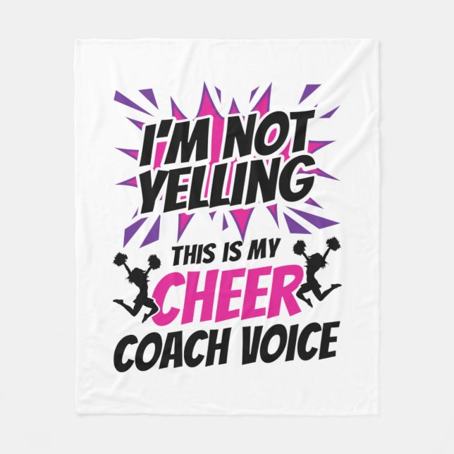 Cobertor De Velo Eu não estou gritando que esta é minha voz animada (Frente)