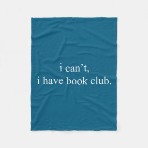 Cobertor De Velo Eu não posso eu clube do livro citação engraçada d