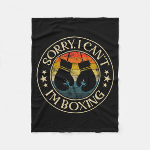 Cobertor De Velo Eu Não Posso Eu Sou Amante De Boxe Estilo Retro Di