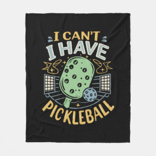 Cobertor De Velo Eu Não Posso Ter Pickleball