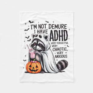 Cobertor De Velo Eu não sou desagradável Eu tenho Adhd Ghost Funny