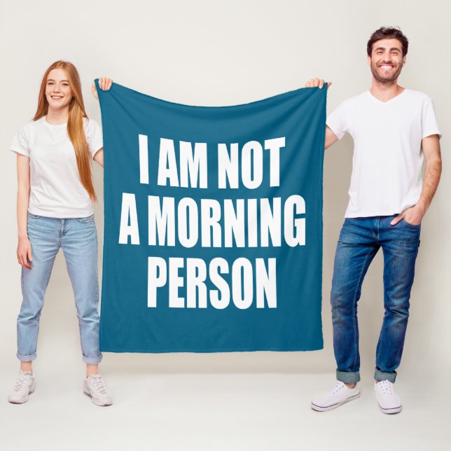 Cobertor De Velo Eu não sou uma pessoa matinal (In Situ)