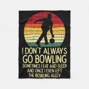 Cobertor De Velo Eu Nem Sempre Vou Boliche Sunset Retro Bowler Men