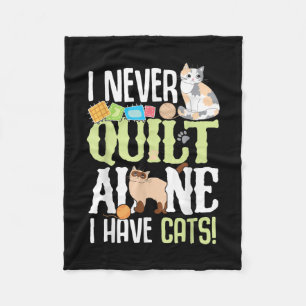 Cobertor De Velo Eu Nunca Me Inclino Sozinho Eu Tenho Gatos Engraça