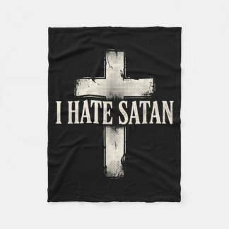 Cobertor De Velo Eu Odeio Satanás