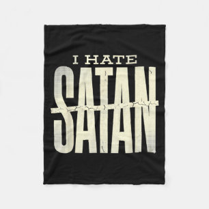 Cobertor De Velo Eu Odeio Satanás
