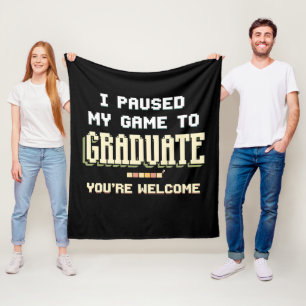 Cobertor De Velo Eu Pausar Meu Jogo Para Graduado Jogador Jogos