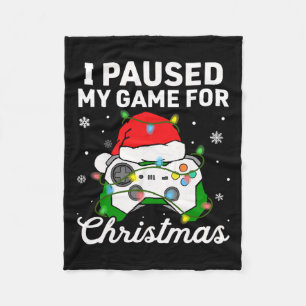 Cobertor De Velo Eu Pausar Meu Jogo Para O Natal Meninos Jogador Co