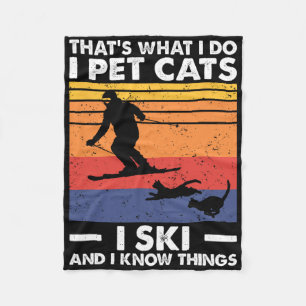 Cobertor De Velo Eu Pinto Gatos Eu Esquio E Eu Sei Coisas