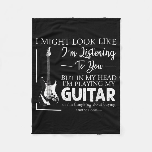 Cobertor De Velo Eu poderia parecer que estou ouvindo seu violão de (Frente)
