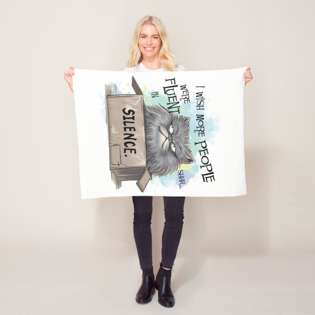 Cobertor De Velo Eu queria que mais pessoas fossem fluentes (In Situ)