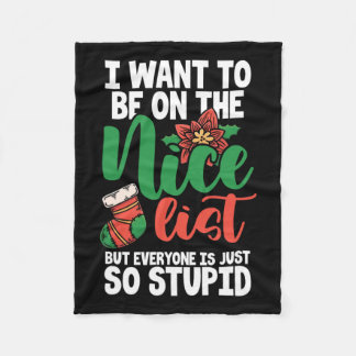 Cobertor De Velo Eu Quero Estar Na Lista Legal, Mas Todos Estão