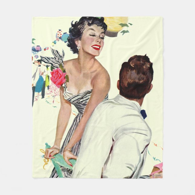 Cobertor De Velo Eu quero um homem (Frente)