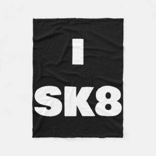 Cobertor De Velo Eu Sk8 ! Camisa de Skate para Menino e Menina Skat