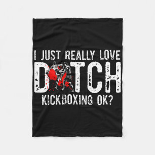 Cobertor De Velo Eu Só Amo Muito Muay Thai Arte Marcial Kickboxing