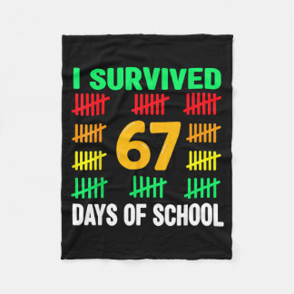 Cobertor De Velo Eu Sobrevivi 67 Dias De Escola 6 7 Camisa Crianças