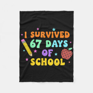 Cobertor De Velo Eu Sobrevivi 67 Dias De Escola Seis Sete Meme Para