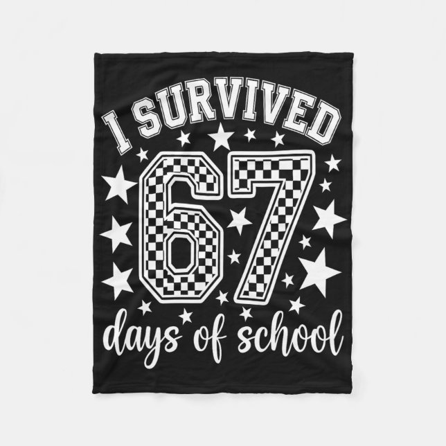 Cobertor De Velo Eu Sobrevivi 67 Dias De Professores Alunos Da Esco (Frente)