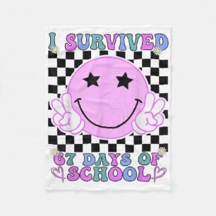 Cobertor De Velo Eu Sobrevivi a 67 Dias de Escola Engraçado 67 Meme