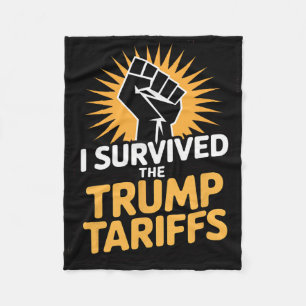 Cobertor De Velo Eu Sobrevivi à Camisa das Tarifas de Trump