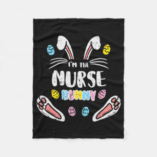 Cobertor De Velo Eu Sou a Enfermeira Bunny Easter Combinando Famíli