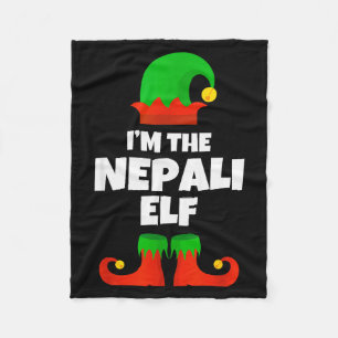 Cobertor De Velo Eu Sou a Família de Elfos Nepaleses de Pijama Nata
