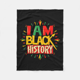 Cobertor De Velo Eu sou a História Negra Mês Meninos Americanos Afr