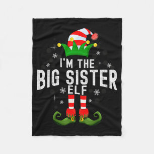 Cobertor De Velo Eu Sou A Irmã Mais Velha Elfo Natal Família Pijama