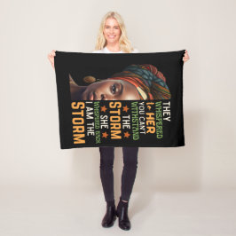 Cobertor De Velo Eu Sou A Tempestade Que Ela Assaltou Para Trás De