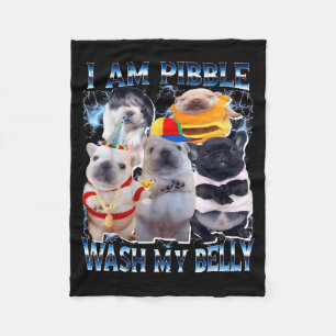 Cobertor De Velo Eu Sou Bble Lavar Meu Bble Barriga Meme Cachorro E