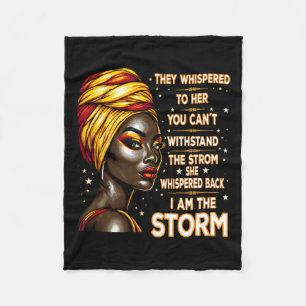 Cobertor De Velo Eu Sou História Negra A Tempestade Afro Melanina M