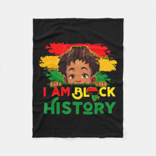 Cobertor De Velo Eu Sou História Negra Crianças Meninos Homens Mês