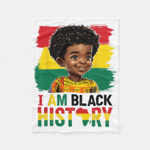 Cobertor De Velo Eu Sou Menino Afro da História Negra Pequeno Prínc
