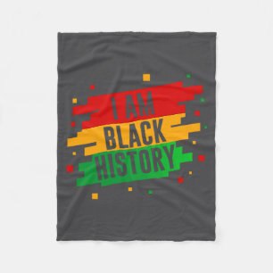 Cobertor De Velo Eu Sou Mês da História Afro-Americana Negra Pr
