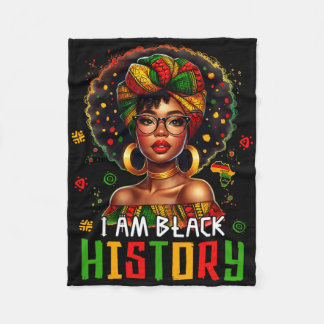 Cobertor De Velo Eu Sou Mulher Negra História Menina Mês da Históri