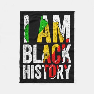 Cobertor De Velo Eu Sou Mulheres da História Negra Homens Afro-Amer