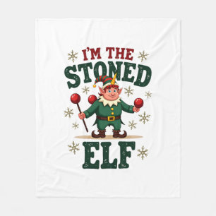 Cobertor De Velo Eu Sou O Elfo Chapado De Natal Antigo Dabbing Unic