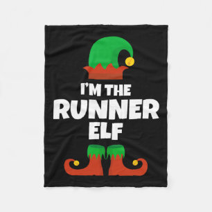 Cobertor De Velo Eu Sou O Elfo Corredor Família Pijama Natal Divert