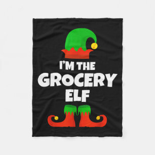 Cobertor De Velo Eu Sou O Elfo Do Supermercado Família Pijama Natal