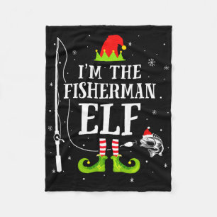 Cobertor De Velo Eu Sou O Elfo Pescador Combinando Natal Divertido 