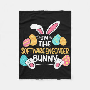 Cobertor De Velo Eu Sou o Engenheiro de Software Bunny Desenvolvedo