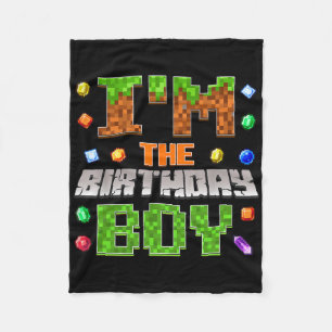 Cobertor De Velo Eu sou o jogador de vídeo do Bday Party Bday
