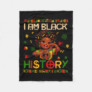 Cobertor De Velo Eu Sou o Mês da História Negra Afro-Americano Para