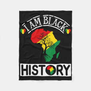 Cobertor De Velo Eu Sou o Mês da História Negra Orgulho Afro-Americ