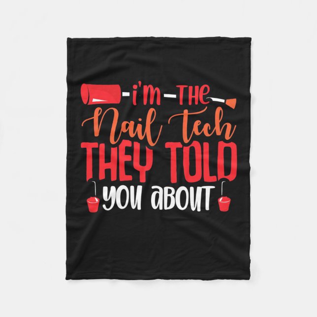 Cobertor De Velo Eu Sou O Nail Tech (Frente)