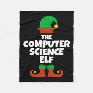 Cobertor De Velo Eu sou o Pajama da Família Elf da Ciência da Compu