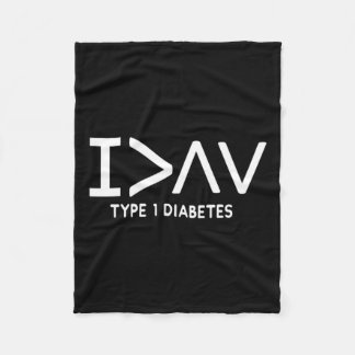Cobertor De Velo Eu sou o símbolo de consciência diabética tipo 1